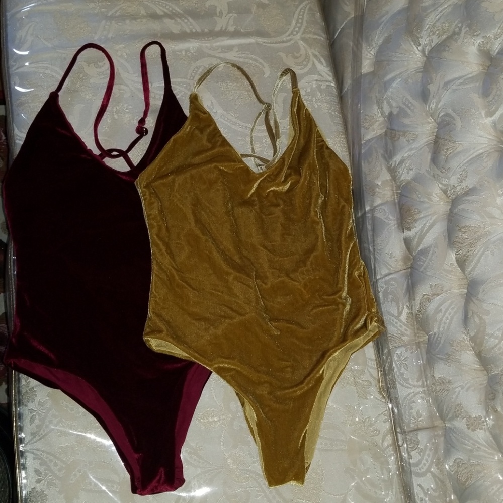 Velvet Bodysuit (2!)